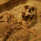 Esqueleto de una de las víctimas del naufragio del Batavia encontrado en unas excavaciones de 1963. Wikimedia Commons